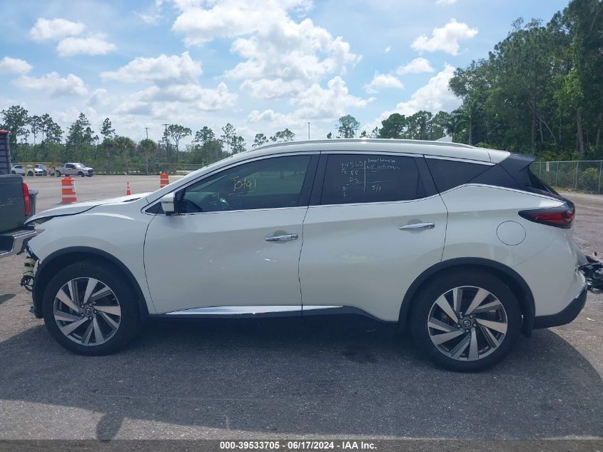 2019 Nissan Murano Sl VIN: 5N1AZ2MJ2KN132459 Lot: 39533705