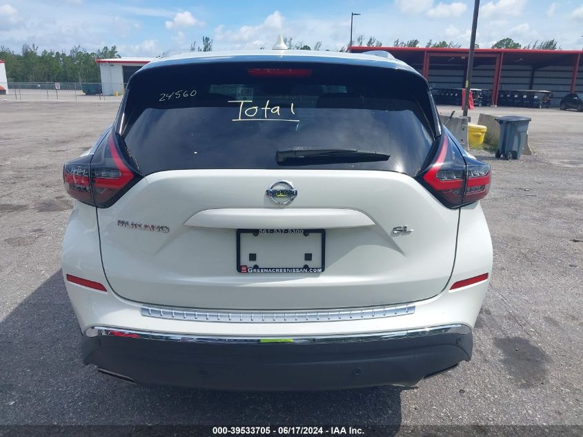 2019 Nissan Murano Sl VIN: 5N1AZ2MJ2KN132459 Lot: 39533705