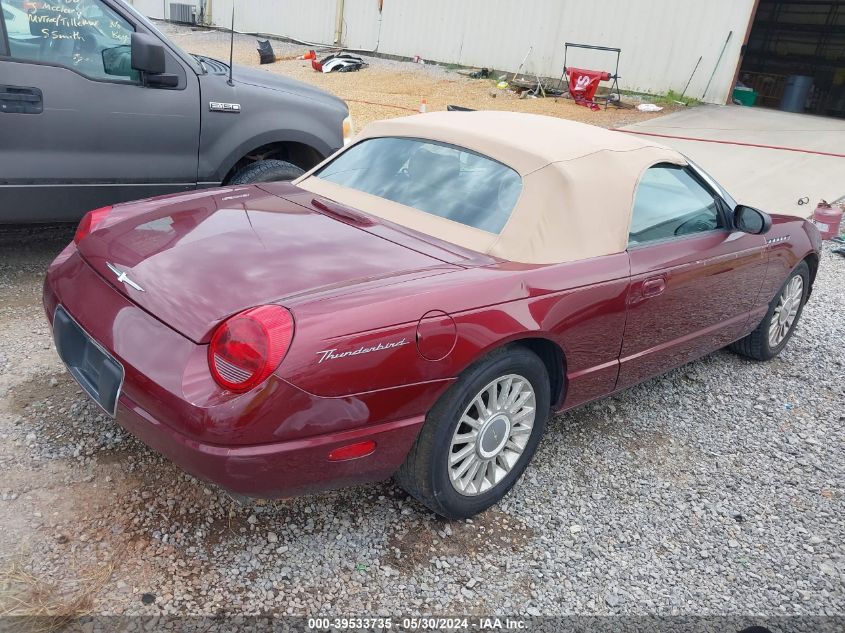 2004 Ford Thunderbird VIN: 1FAHP60A54Y105544 Lot: 39533735