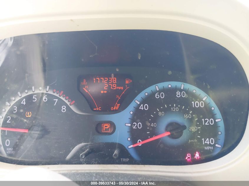 2011 Nissan Cube 1.8S VIN: JN8AZ2KR8BT202916 Lot: 39533743