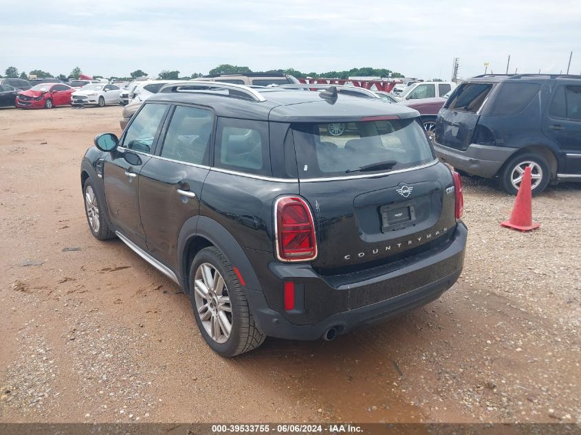 2022 Mini Countryman Cooper VIN: WMZ43BR05N3P06846 Lot: 39533755