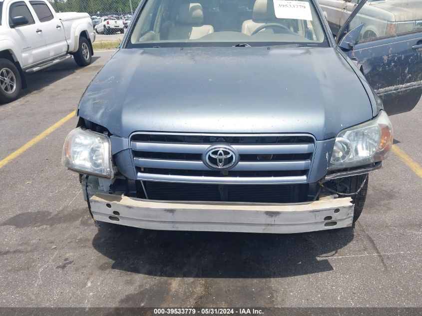 2005 Toyota Highlander Limited V6 VIN: JTEDP21A850081526 Lot: 39533779