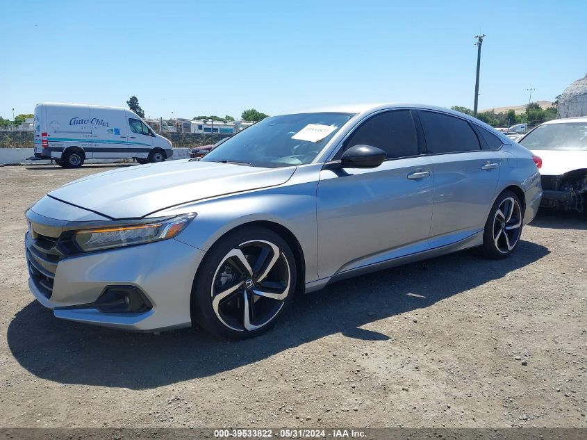 2021 Honda Accord Sport VIN: 1HGCV1F31MA051028 Lot: 39533822