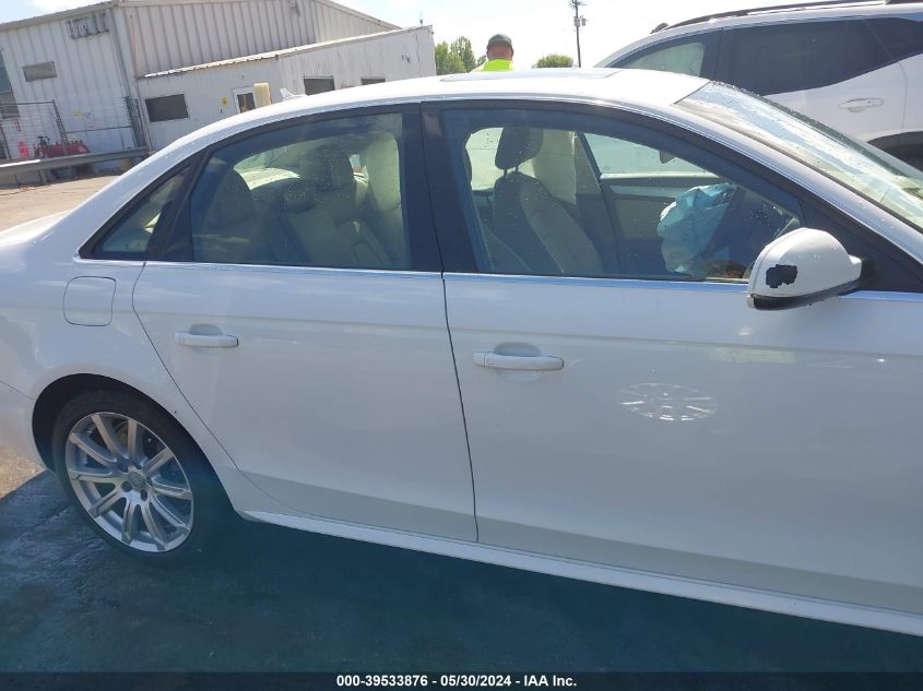 2012 Audi A4 2.0T Premium VIN: WAUHFAFL1CA119406 Lot: 39533876