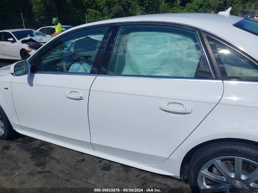 2012 Audi A4 2.0T Premium VIN: WAUHFAFL1CA119406 Lot: 39533876