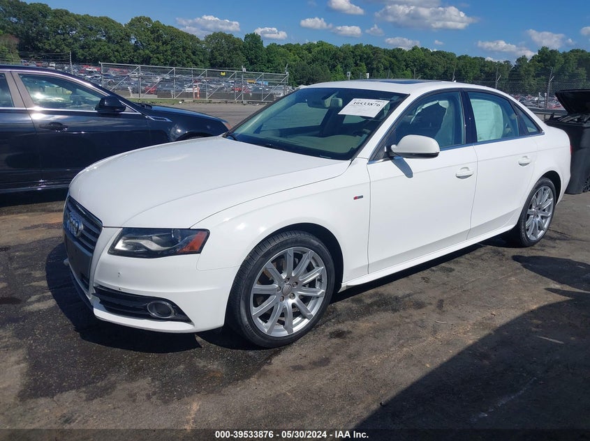 2012 Audi A4 2.0T Premium VIN: WAUHFAFL1CA119406 Lot: 39533876