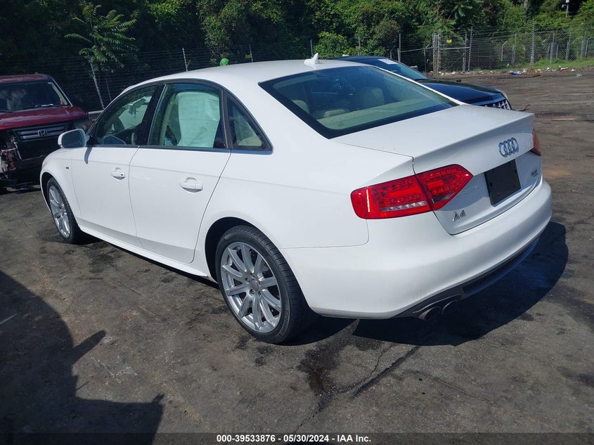 2012 Audi A4 2.0T Premium VIN: WAUHFAFL1CA119406 Lot: 39533876