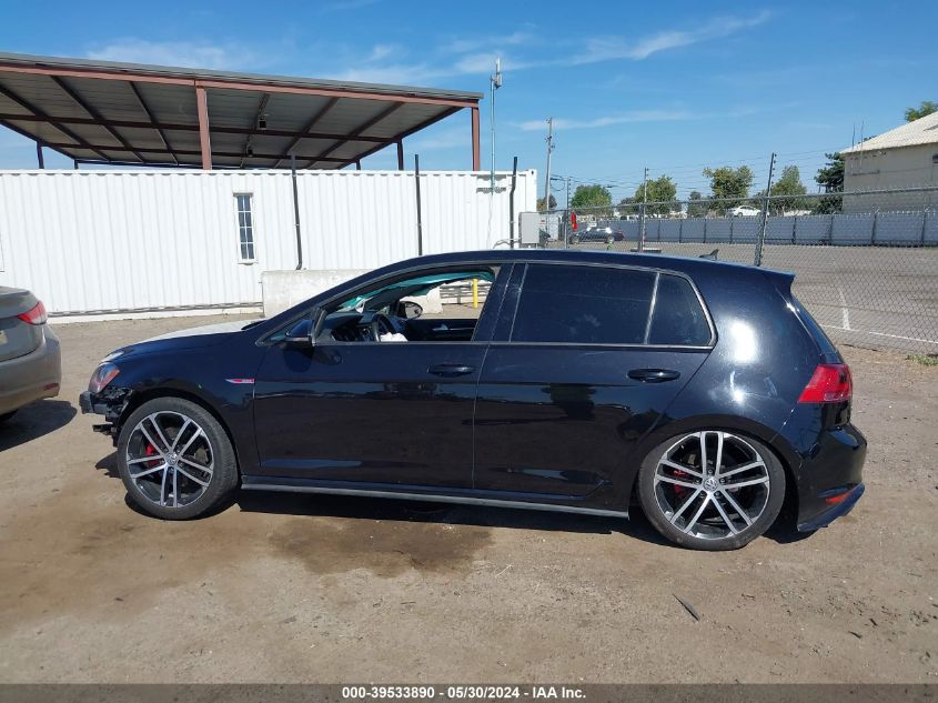 2015 Volkswagen Golf Gti 2.0T Se 4-Door VIN: 3VW4T7AU4FM005675 Lot: 39533890