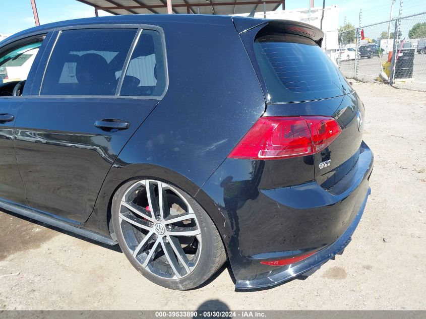 2015 Volkswagen Golf Gti 2.0T Se 4-Door VIN: 3VW4T7AU4FM005675 Lot: 39533890