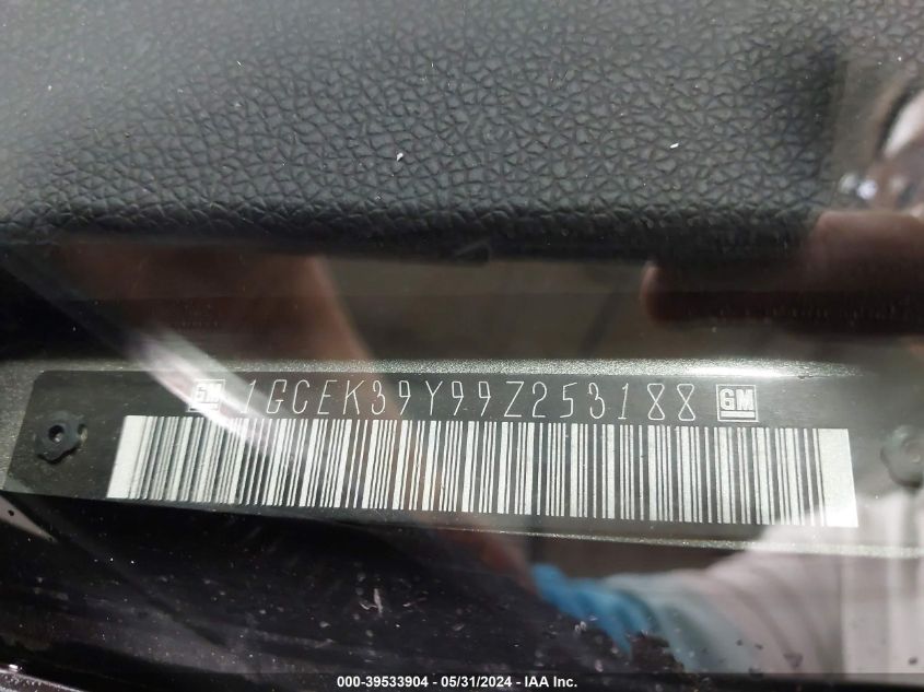 2009 Chevrolet Silverado 1500 Ltz VIN: 1GCEK39Y99Z253188 Lot: 39533904