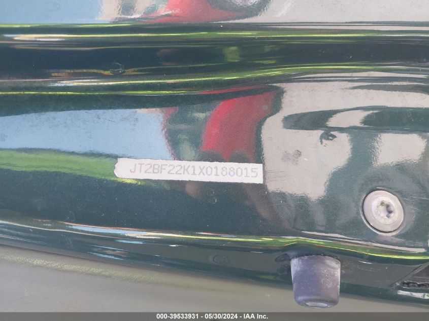1999 Toyota Camry Le V6 VIN: JT2BF22K1X0188015 Lot: 39533931