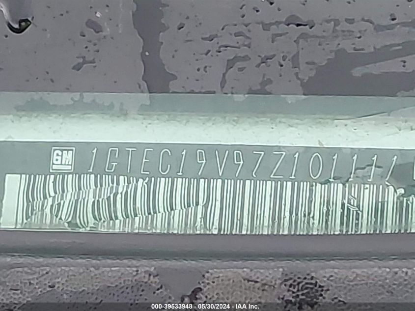 2007 GMC Sierra 1500 Classic Sle1 VIN: 1GTEC19V97Z101111 Lot: 39533948