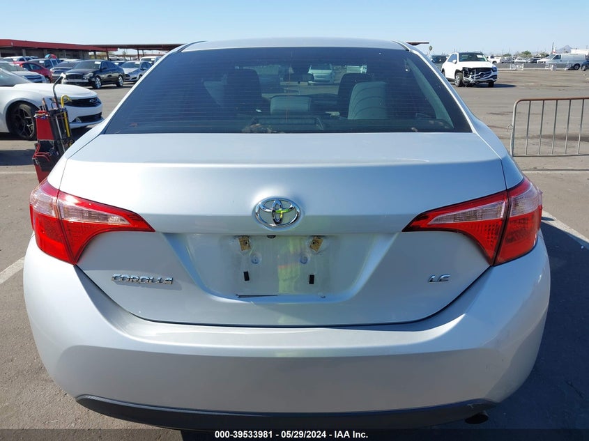 2017 Toyota Corolla Le VIN: 2T1BURHE5HC958490 Lot: 39533981