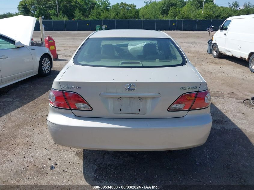 2003 Lexus Es 300 VIN: JTHBF30G030120258 Lot: 39534003