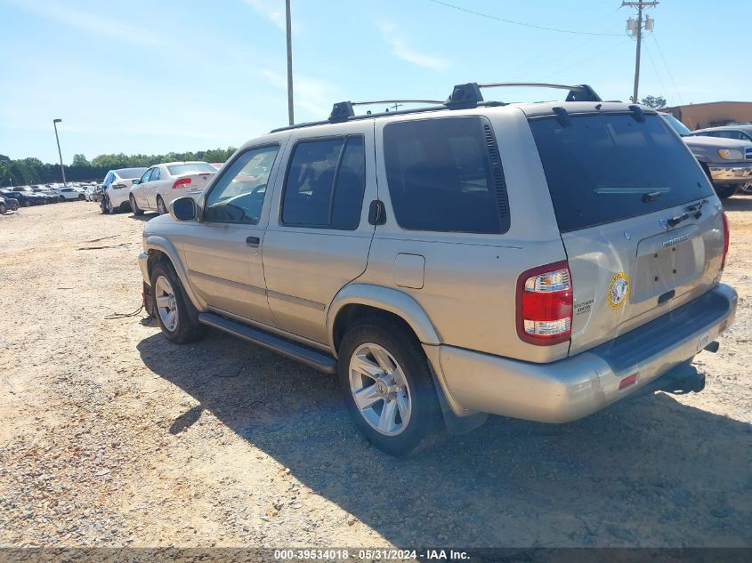 2003 Nissan Pathfinder Le/Se VIN: JN8DR09X73W709229 Lot: 39534018