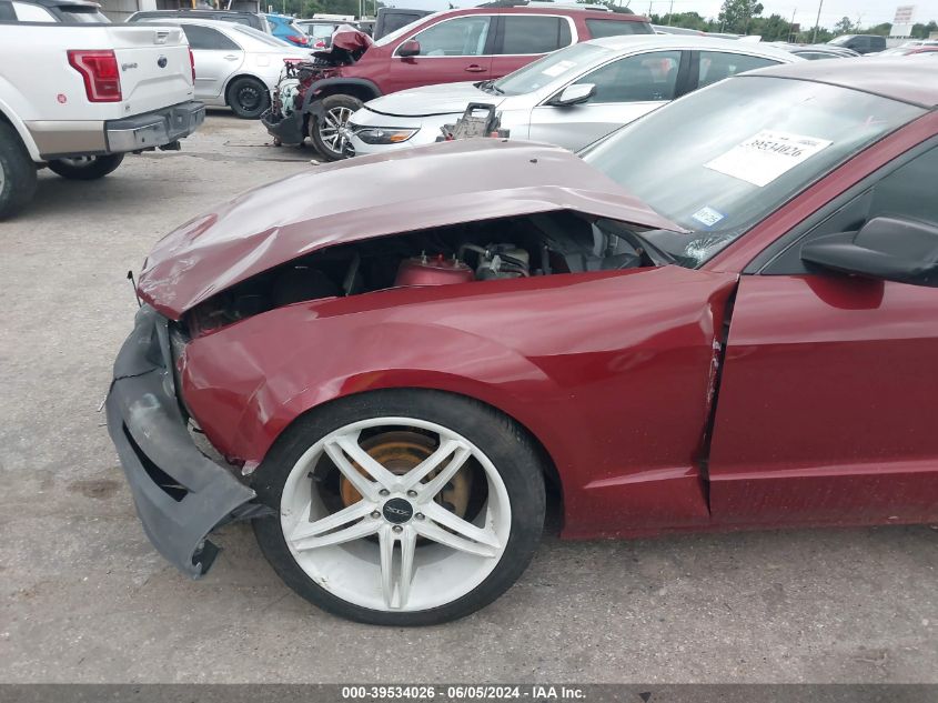 2007 Ford Mustang V6 Deluxe/V6 Premium VIN: 1ZVFT80N275223808 Lot: 39534026