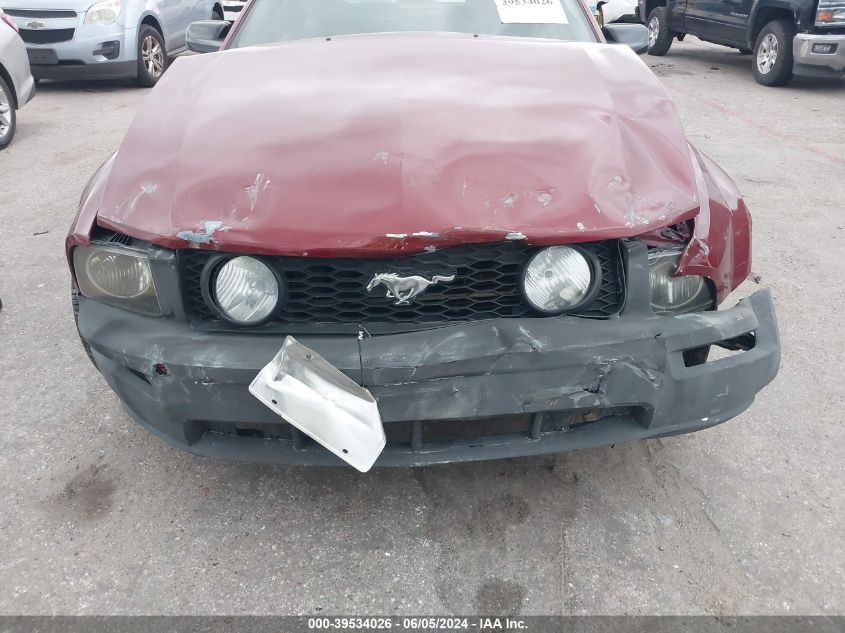 2007 Ford Mustang V6 Deluxe/V6 Premium VIN: 1ZVFT80N275223808 Lot: 39534026