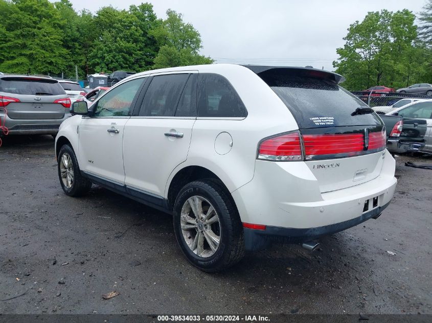 2010 Lincoln Mkx VIN: 2LMDJ8JC7ABJ25728 Lot: 39534033