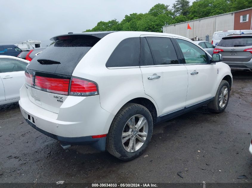 2010 Lincoln Mkx VIN: 2LMDJ8JC7ABJ25728 Lot: 39534033