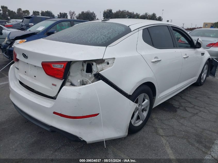 2015 Kia Optima Lx VIN: KNAGM4A75F5589688 Lot: 39534037