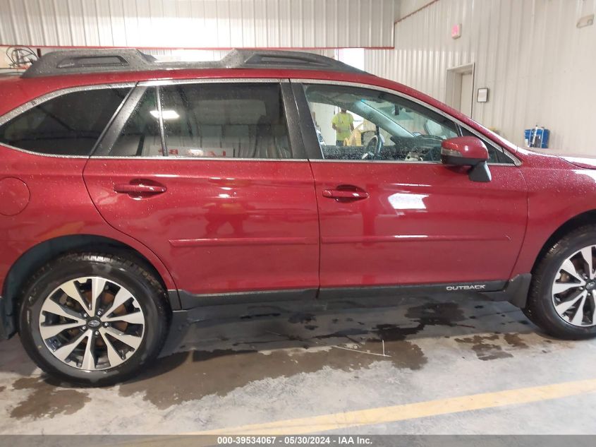 2017 Subaru Outback 2.5I Limited VIN: 4S4BSANC2H3314847 Lot: 39534067