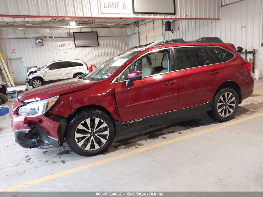 2017 Subaru Outback 2.5I Limited VIN: 4S4BSANC2H3314847 Lot: 39534067