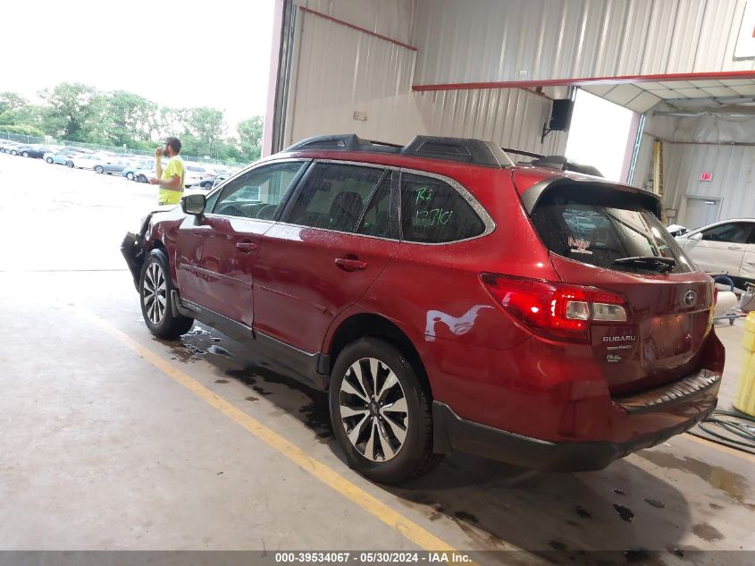 2017 Subaru Outback 2.5I Limited VIN: 4S4BSANC2H3314847 Lot: 39534067