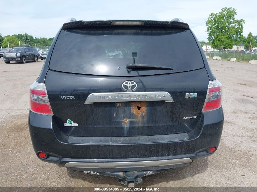 2009 Toyota Highlander Hybrid Limited VIN: JTEEW44A092028652 Lot: 39534085