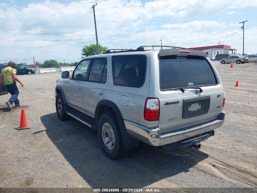 2000 Toyota 4Runner Sr5 V6 VIN: JT3GN86R6Y0166429 Lot: 39534086