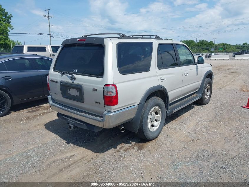 2000 Toyota 4Runner Sr5 V6 VIN: JT3GN86R6Y0166429 Lot: 39534086