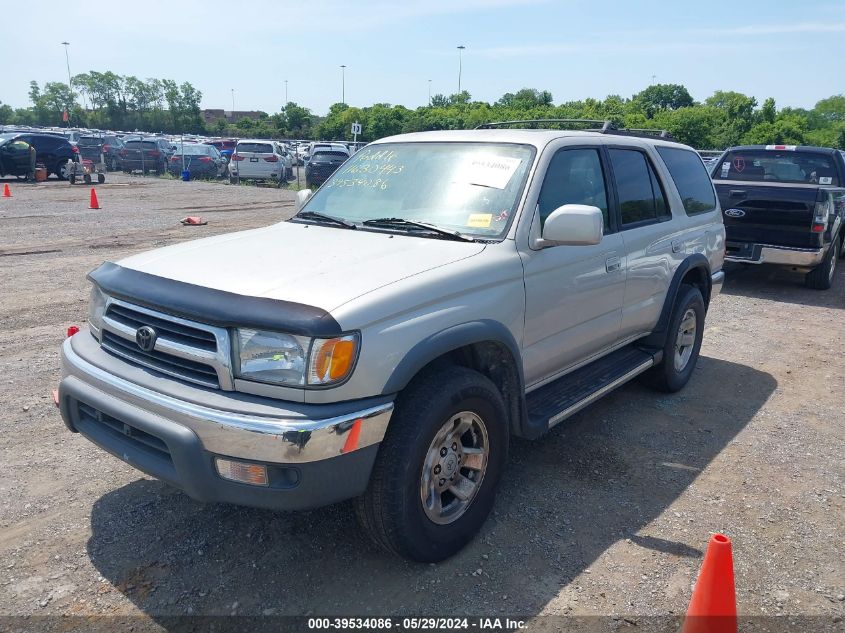 2000 Toyota 4Runner Sr5 V6 VIN: JT3GN86R6Y0166429 Lot: 39534086