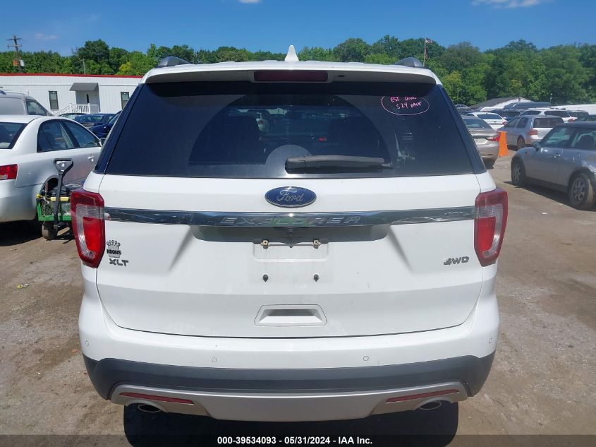 2017 Ford Explorer Xlt VIN: 1FM5K8D89HGC43996 Lot: 39534093