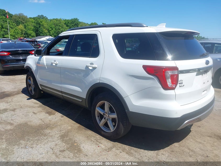 VIN 1FM5K8D89HGC43996 2017 FORD EXPLORER XLT