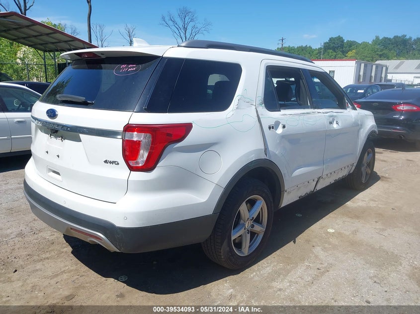 VIN 1FM5K8D89HGC43996 2017 FORD EXPLORER XLT