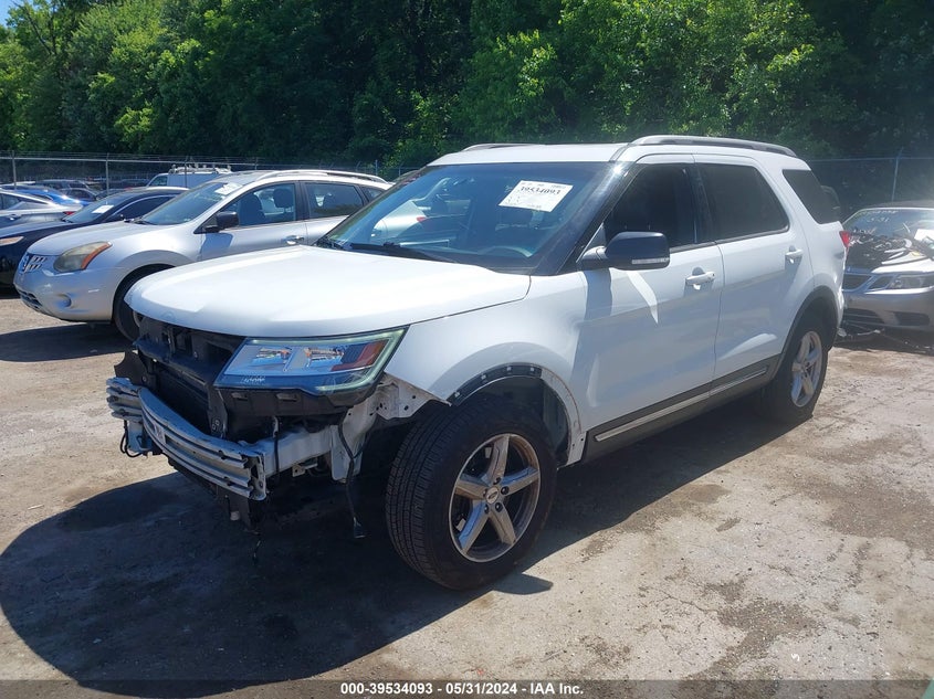 VIN 1FM5K8D89HGC43996 2017 FORD EXPLORER XLT