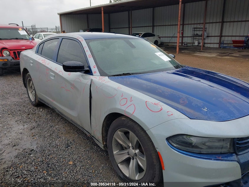 2016 Dodge Charger Sxt VIN: 2C3CDXHG1GH355636 Lot: 39534118
