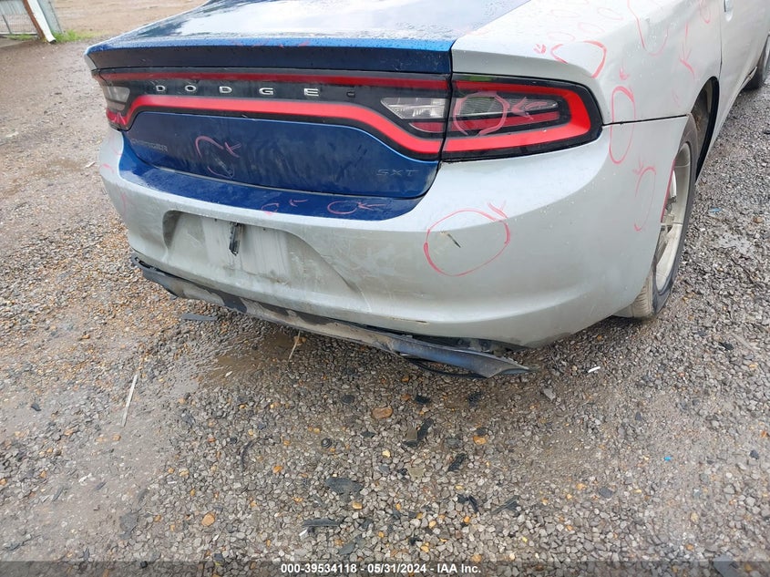 2016 Dodge Charger Sxt VIN: 2C3CDXHG1GH355636 Lot: 39534118