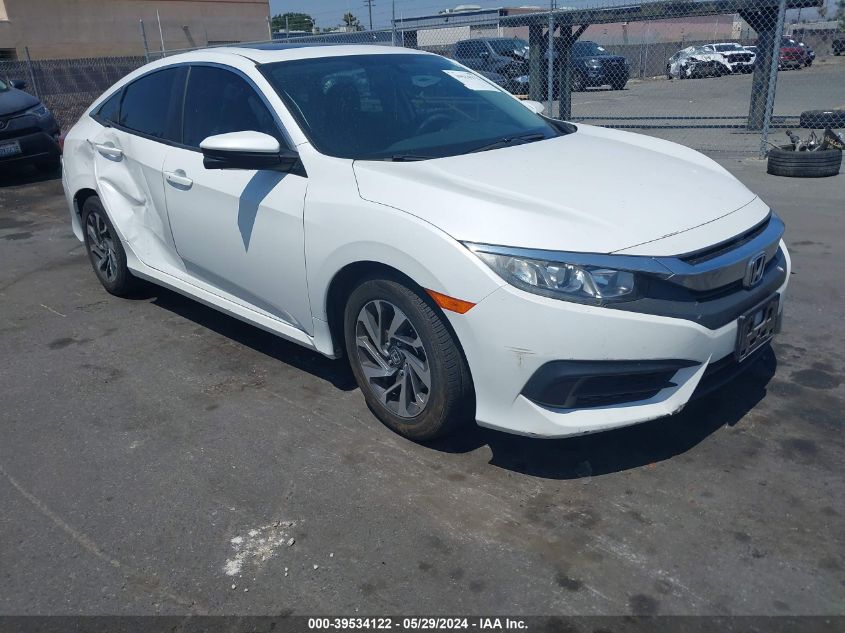 2018 Honda Civic Ex VIN: 2HGFC2F78JH566133 Lot: 39534122