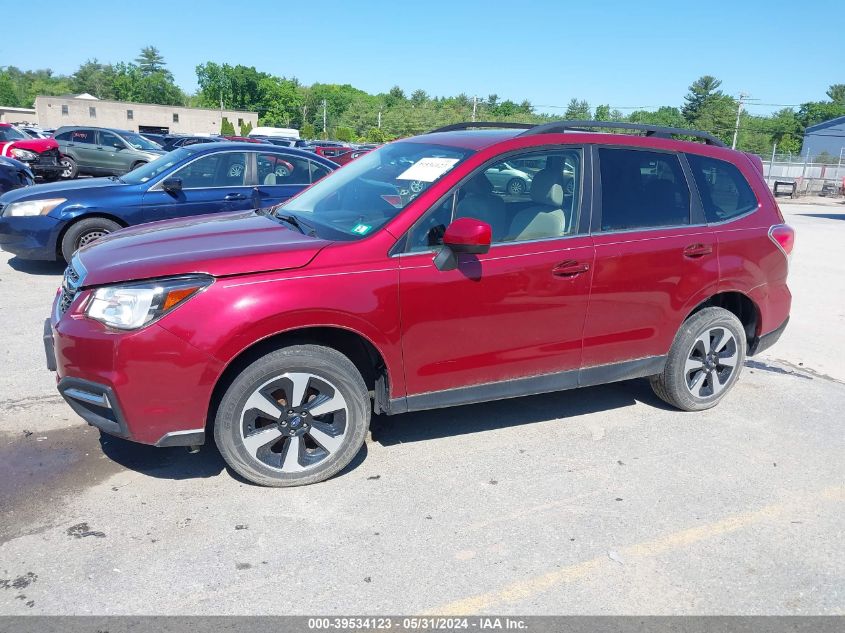 2017 Subaru Forester 2.5I Limited VIN: JF2SJAJC1HH588980 Lot: 39534123