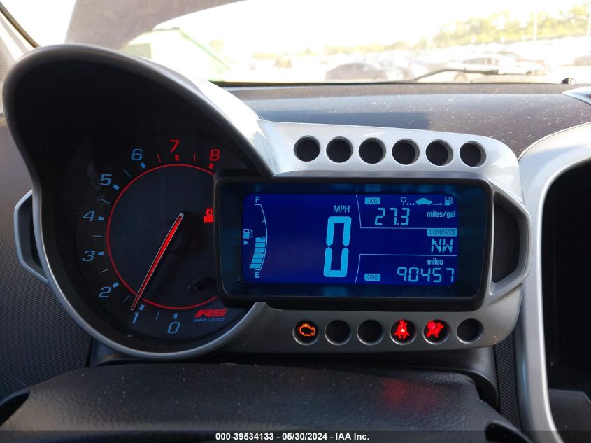 2014 Chevrolet Sonic Rs Manual VIN: 1G1JH6SB1E4164168 Lot: 39534133