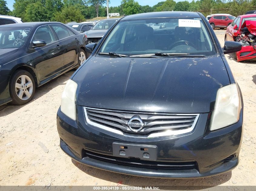 2010 Nissan Sentra 2.0S VIN: 3N1AB6AP1AL627388 Lot: 39534139