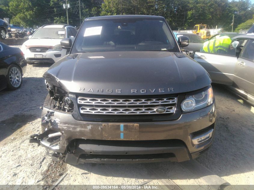 2016 Land Rover Range Rover Sport 3.0L V6 Supercharged Hse VIN: SALWR2VF4GA574848 Lot: 39534164