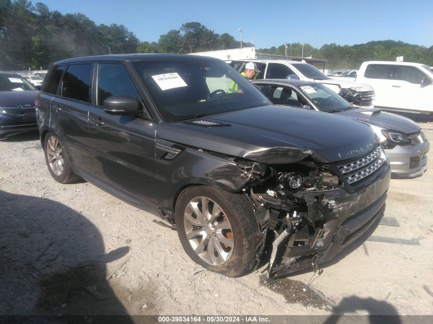 2016 Land Rover Range Rover Sport 3.0L V6 Supercharged Hse VIN: SALWR2VF4GA574848 Lot: 39534164