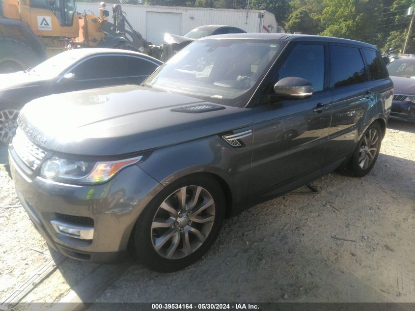 2016 Land Rover Range Rover Sport 3.0L V6 Supercharged Hse VIN: SALWR2VF4GA574848 Lot: 39534164