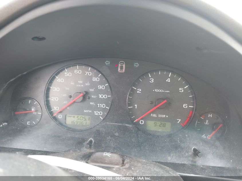 2002 Subaru Outback VIN: 4S3BH675626644852 Lot: 39534165