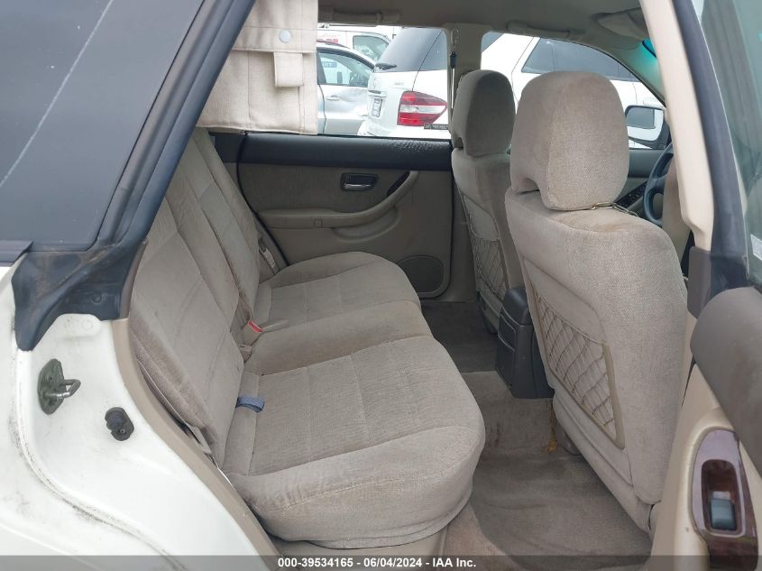 2002 Subaru Outback VIN: 4S3BH675626644852 Lot: 39534165