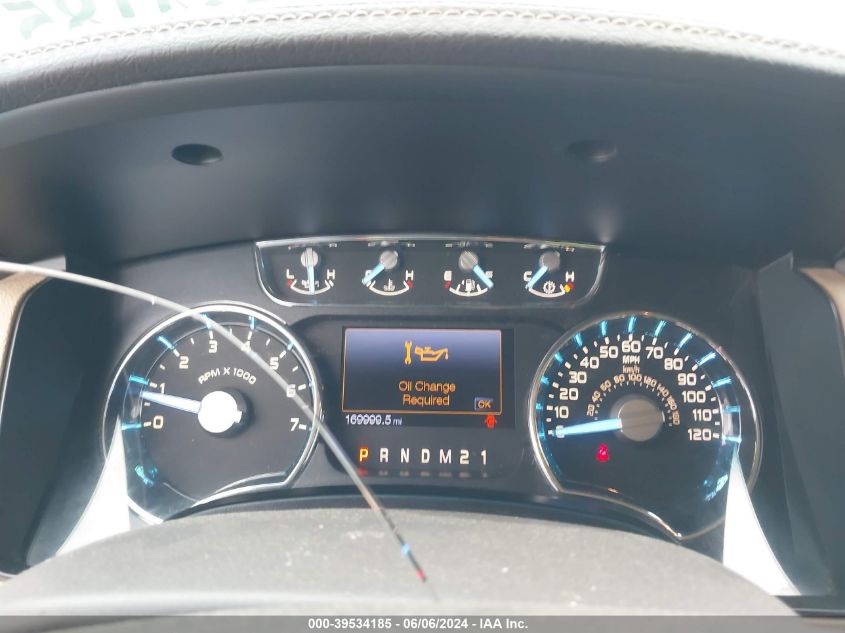 2012 Ford F-150 Lariat VIN: 1FTFW1EF7CFC47917 Lot: 39534185