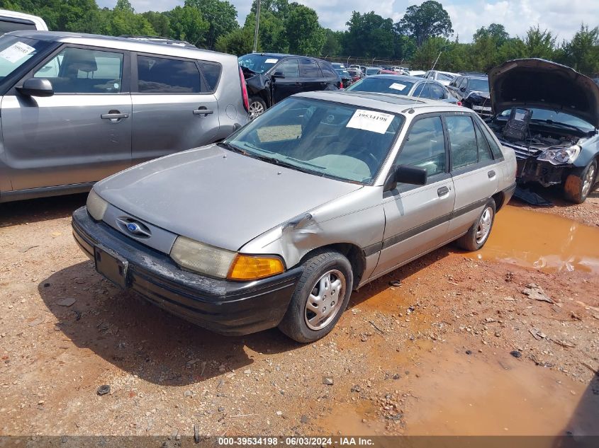 1991 Ford Escort Lx VIN: 1FAPP14J9MW143069 Lot: 39534198