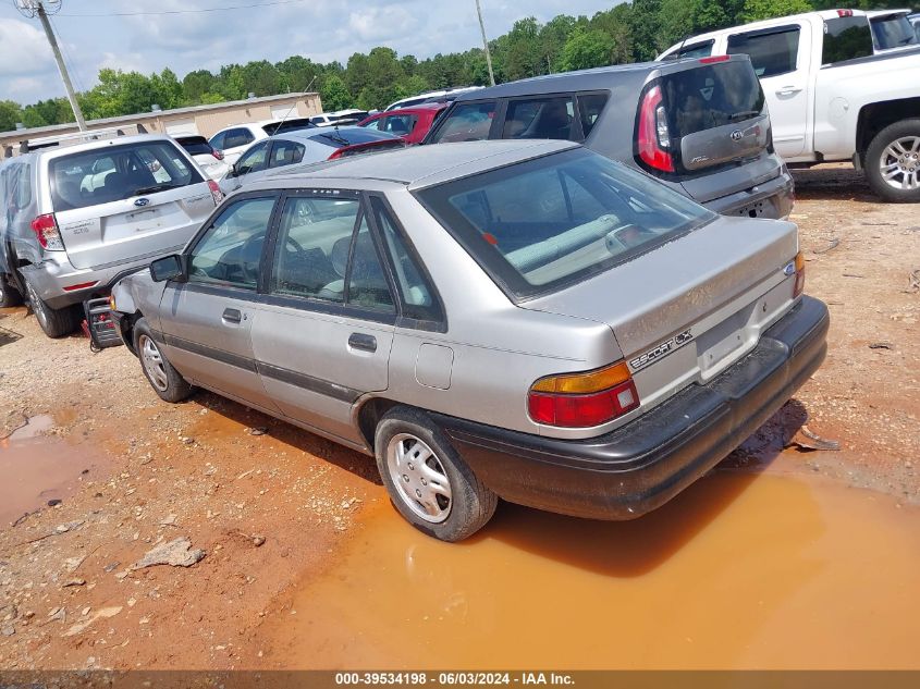 1991 Ford Escort Lx VIN: 1FAPP14J9MW143069 Lot: 39534198