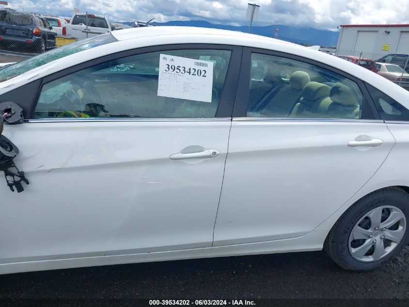 2013 Hyundai Sonata Gls VIN: 5NPEB4AC6DH532328 Lot: 39534202